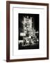 The Booth Theatre at Broadway - Urban Street Scene by Night with a NYPD Police Car - Manhattan-Philippe Hugonnard-Framed Art Print