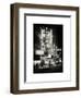 The Booth Theatre at Broadway - Urban Street Scene by Night with a NYPD Police Car - Manhattan-Philippe Hugonnard-Framed Art Print