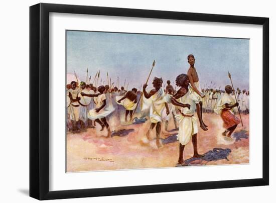 The Borana Bororansi Dance, Somaliland-null-Framed Giclee Print