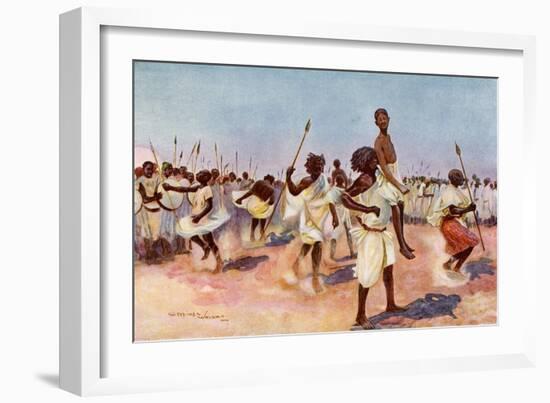 The Borana Bororansi Dance, Somaliland-null-Framed Giclee Print