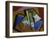 The Bordeaux Bottle, 1915-Juan Gris-Framed Giclee Print