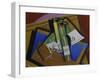 The Bordeaux Bottle, 1915-Juan Gris-Framed Giclee Print