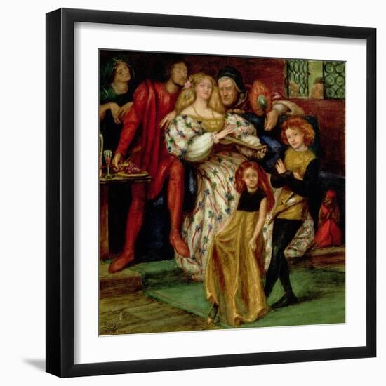 The Borgia Family, 1863-Dante Gabriel Rossetti-Framed Giclee Print