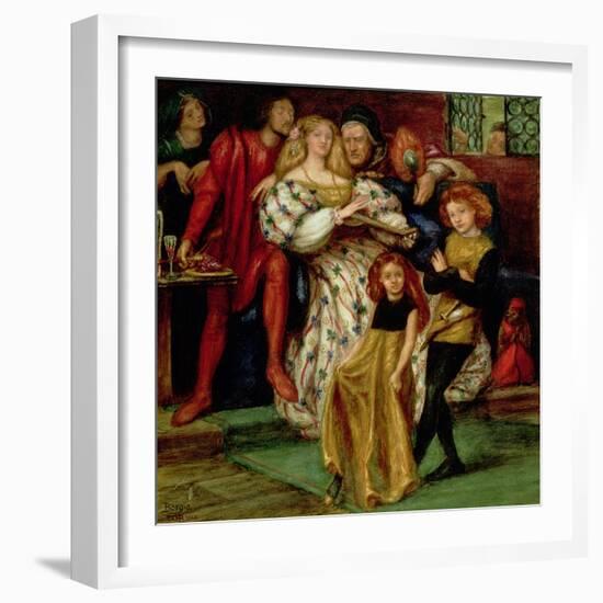 The Borgia Family, 1863-Dante Gabriel Rossetti-Framed Giclee Print