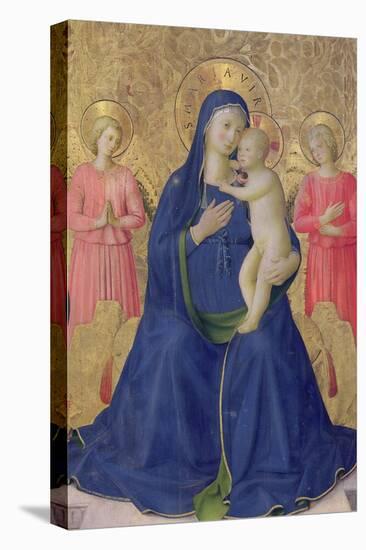 The Bosco Ai Frati Altarpiece: The Virgin and Child Enthroned with Two Angels, 1452-Fra Angelico-Stretched Canvas