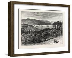 The Bosphorus, from Therapia, Constantinople, Istanbul, Turkey, 19th Century-null-Framed Giclee Print