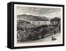 The Bosphorus, from Therapia, Constantinople, Istanbul, Turkey, 19th Century-null-Framed Stretched Canvas