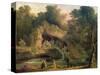 The Bosquet Des Bains D'Apollo-Hubert Robert-Stretched Canvas