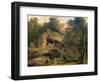 The Bosquet Des Bains D'Apollo-Hubert Robert-Framed Premium Giclee Print