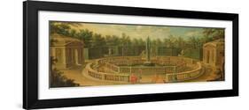 The Bosquet Des Domes at Versailles-null-Framed Giclee Print