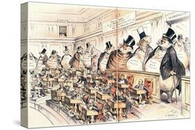 The Bosses of the Senate from the American Magazine 'Puck', January 23rd 1889-Joseph Keppler-Stretched Canvas