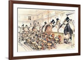 The Bosses of the Senate from the American Magazine 'Puck', January 23rd 1889-Joseph Keppler-Framed Giclee Print