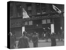 The Boston Globe Building-Walter Sanders-Stretched Canvas