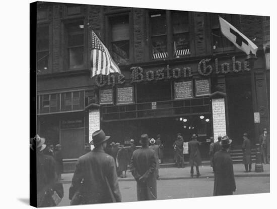 The Boston Globe Building-Walter Sanders-Stretched Canvas