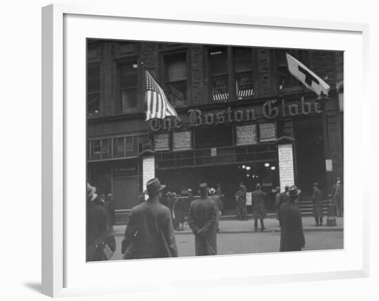 The Boston Globe Building-Walter Sanders-Framed Photographic Print