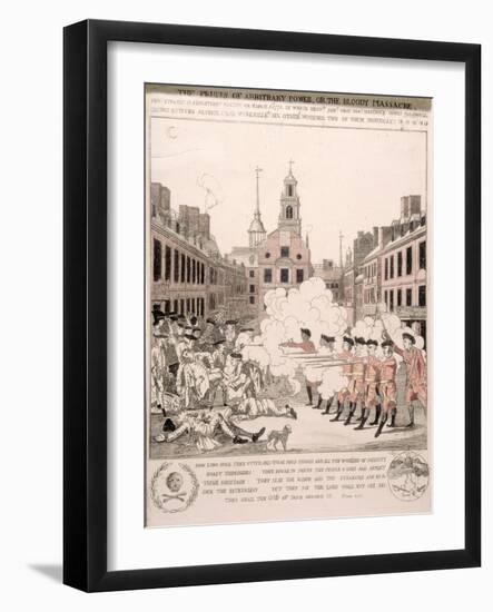 The Boston Massacre, 5th March 1770-Henry Pelham-Framed Giclee Print