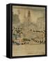 The Boston Massacre Engraving-Paul Revere-Framed Stretched Canvas