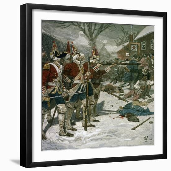 The Boston Massacre-Howard Pyle-Framed Giclee Print