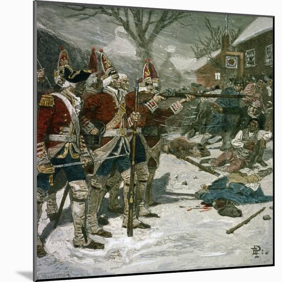 The Boston Massacre-Howard Pyle-Mounted Giclee Print