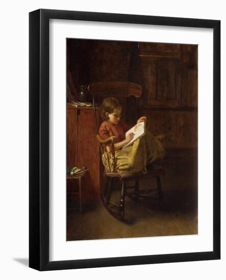 The Boston Rocker-Eastman Johnson-Framed Giclee Print