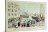 The Boston Tea Party, 1846-Currier & Ives-Stretched Canvas