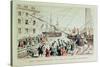 The Boston Tea Party, 1846-Currier & Ives-Stretched Canvas