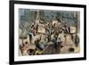 The Boston Tea Party, 6th of December 1773-French School-Framed Giclee Print