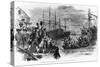 The Boston Tea Party, December 16,1773-null-Stretched Canvas