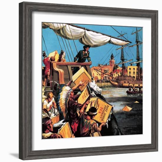 The Boston Tea Party-null-Framed Giclee Print