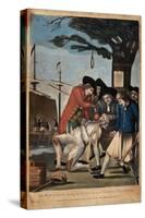 The Bostonian's Paying the Excise-Man, or Tarring and Feathering, 1774-Philip Dawe-Stretched Canvas