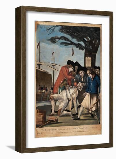 The Bostonian's Paying the Excise-Man, or Tarring and Feathering, 1774-Philip Dawe-Framed Giclee Print