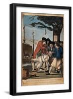 The Bostonian's Paying the Excise-Man, or Tarring and Feathering, 1774-Philip Dawe-Framed Giclee Print