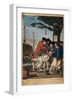 The Bostonian's Paying the Excise-Man, or Tarring and Feathering, 1774-Philip Dawe-Framed Giclee Print