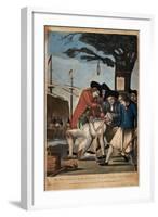 The Bostonian's Paying the Excise-Man, or Tarring and Feathering, 1774-Philip Dawe-Framed Giclee Print