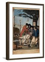 The Bostonian's Paying the Excise-Man, or Tarring and Feathering, 1774-Philip Dawe-Framed Giclee Print