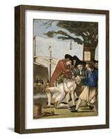 The Bostonian's Paying the Excise Man or Tarring and Feathering (Fowble 93), 1774-Philip Dawe-Framed Giclee Print