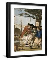 The Bostonian's Paying the Excise Man or Tarring and Feathering (Fowble 93), 1774-Philip Dawe-Framed Giclee Print