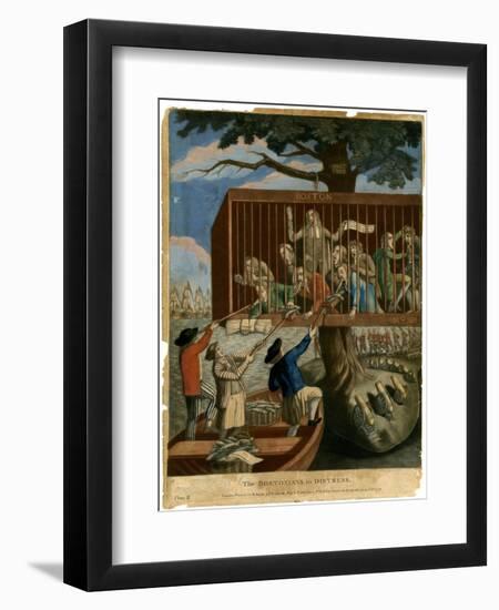 The Bostonians in Distress, 1774-null-Framed Giclee Print