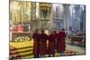 The Botafumeiro - an Incense Burner During Service in Cathedral, Santiago De Compestela, Galicia-Peter Adams-Mounted Photographic Print