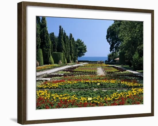 The Botanical Gardens, the Palace of Queen Marie, Balchik, Black Sea Coast, Bulgaria, Europe-Stuart Black-Framed Photographic Print