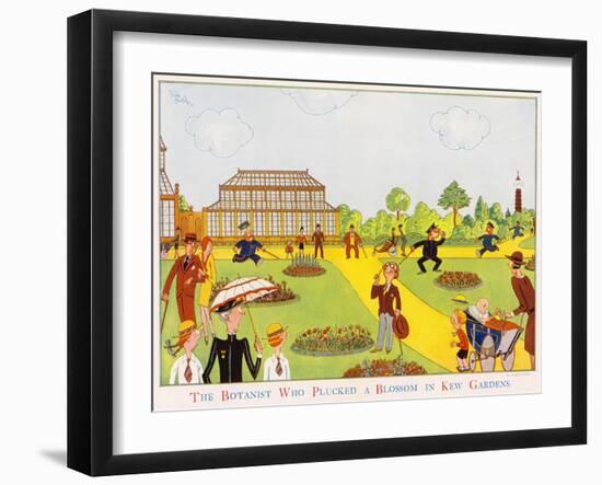 The Botanist Who Plucked a Blossom on Kew Gardens by Leslie-null-Framed Art Print