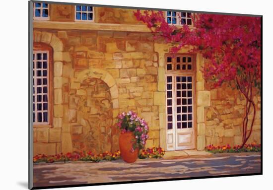 The Bougainvillea Covered House-Liliane Fournier-Mounted Art Print