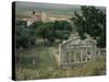 The Boulenterion with Church of Shenmri in Background, Apollonia, Albania-David Poole-Stretched Canvas