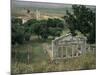 The Boulenterion with Church of Shenmri in Background, Apollonia, Albania-David Poole-Mounted Photographic Print