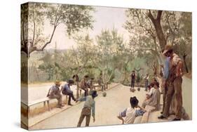 The Boules Players, 1882-Ruggero Focardi-Stretched Canvas