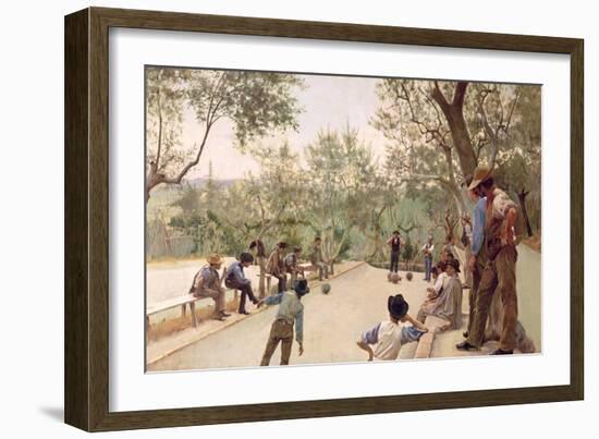 The Boules Players, 1882-Ruggero Focardi-Framed Giclee Print