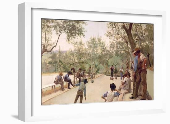 The Boules Players, 1882-Ruggero Focardi-Framed Giclee Print