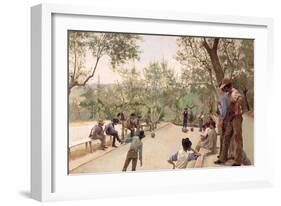 The Boules Players, 1882-Ruggero Focardi-Framed Giclee Print