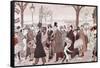 The Boulevard, 1913-Leopoldo Metlicovitz-Framed Stretched Canvas