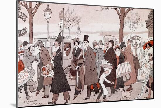 The Boulevard, 1913-Leopoldo Metlicovitz-Mounted Giclee Print